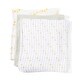 preview thumbnail 4 of 4, 3 Pack Muslin Baby Blankets Galaxy Theme - N/A