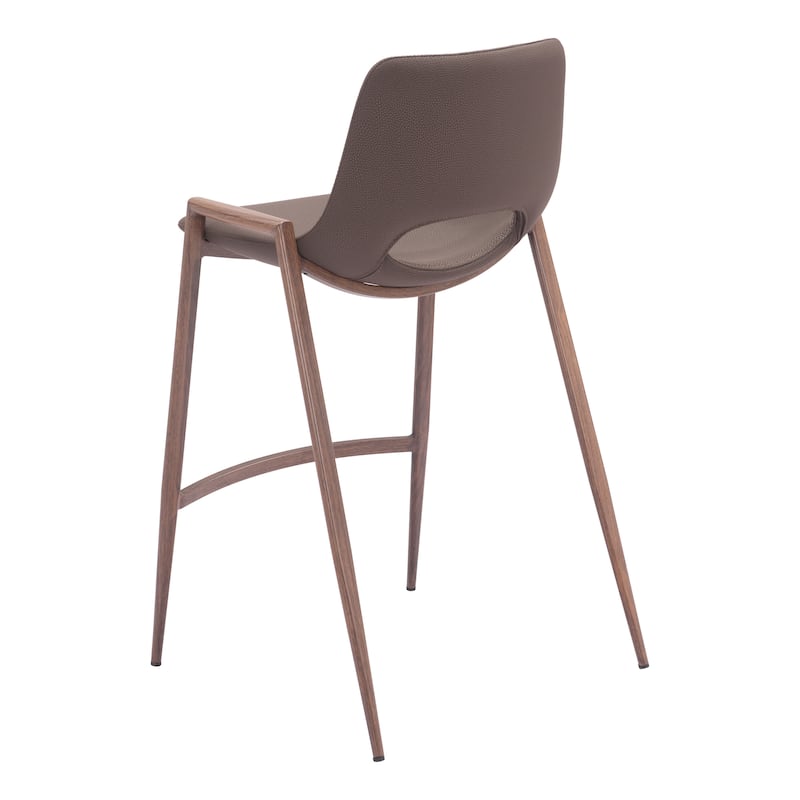 Desi Counter Stool Brown & Walnut