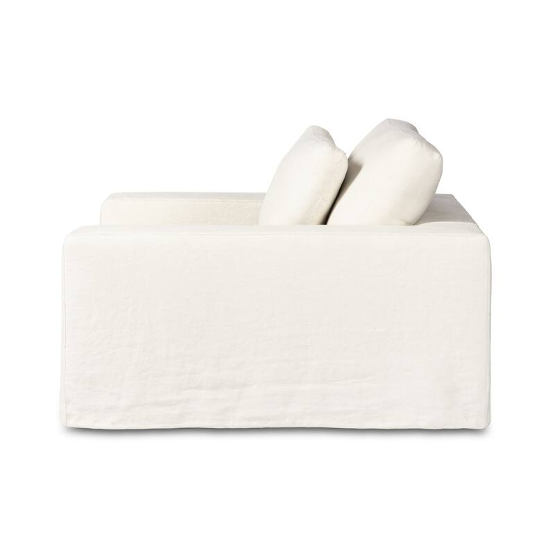 Melia Outdoor Slipcover Chair-Bombay Flax - 48.5W x 45.5 x 31.5H