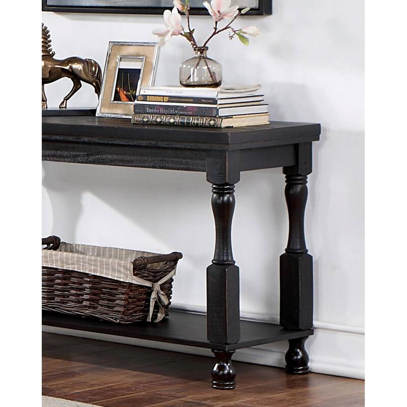 1pc SOFA TABLE Open Bottom Shelf Plank Style Table Top