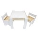 preview thumbnail 9 of 8, Teamson Kids Wooden Multi-Activity Table with Dry-Erase & Building Block Surface Play Table & Chairs for Toddlers & Kids Room