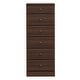 preview thumbnail 1 of 9, Bella 6-Drawer Tall Chest Espresso - 6-drawer