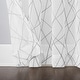 preview thumbnail 10 of 16, No. 918 Abstract Geometric Embroidery Semi-Sheer Rod Pocket Curtain Panel, Single Panel
