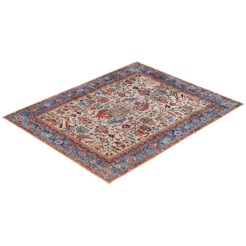 Serapi One-of-a-Kind Hand-Knotted Area Rug - Gray - 8' 2" x 10' 1"