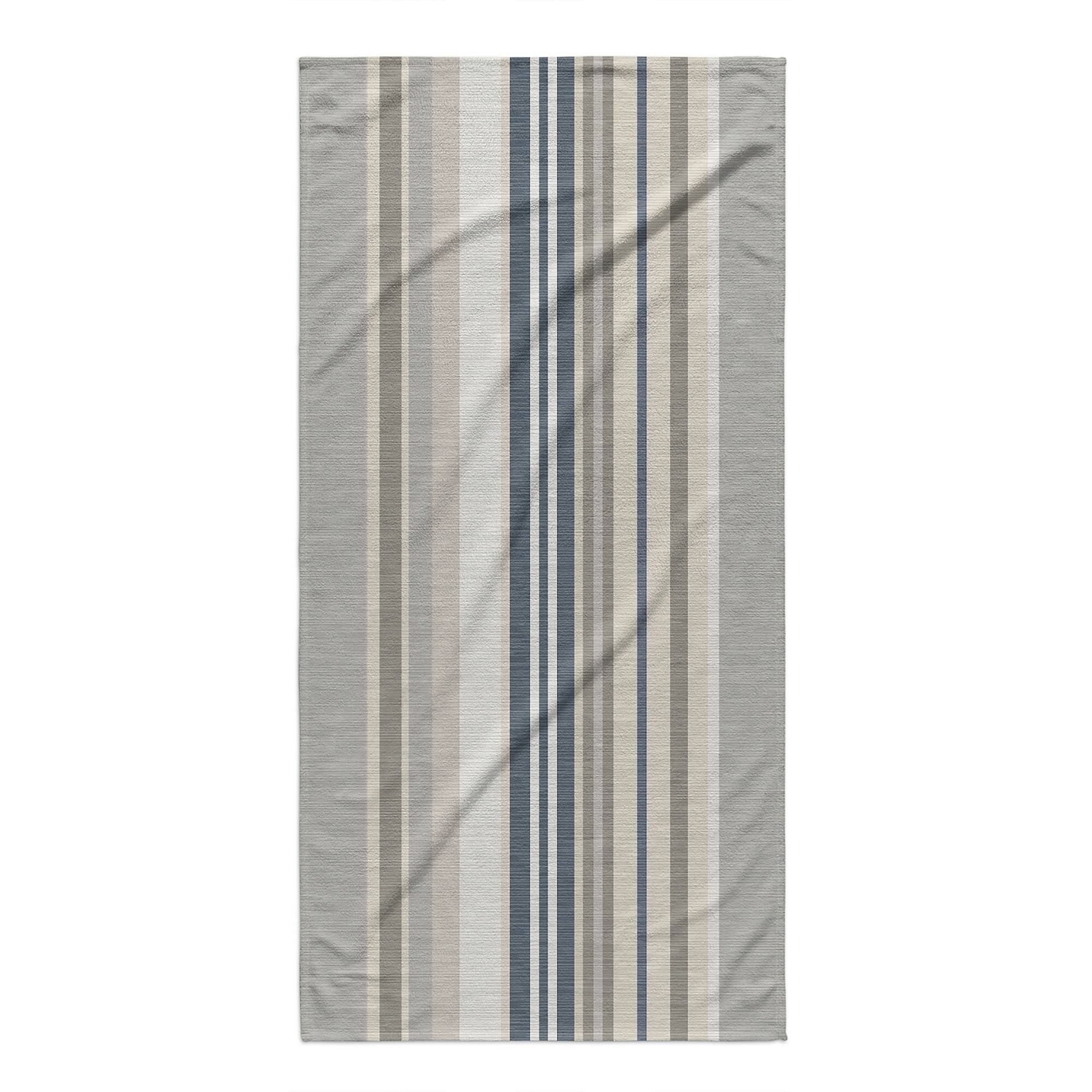 POOLSIDE GREY Beach Towel By Kavka Designs 36" x 72" Bed Bath