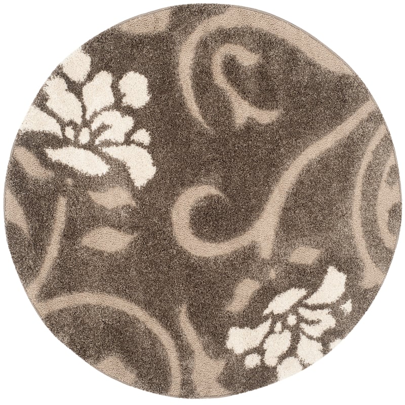 SAFAVIEH Florida Shag Nanny Floral Scroll 1.2-inch Thick Rug