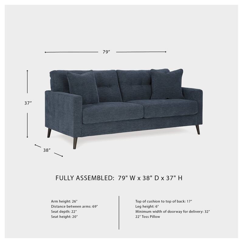 Signature Design by Ashley Bixler Sofa - 79" W x 38" D x 37" H