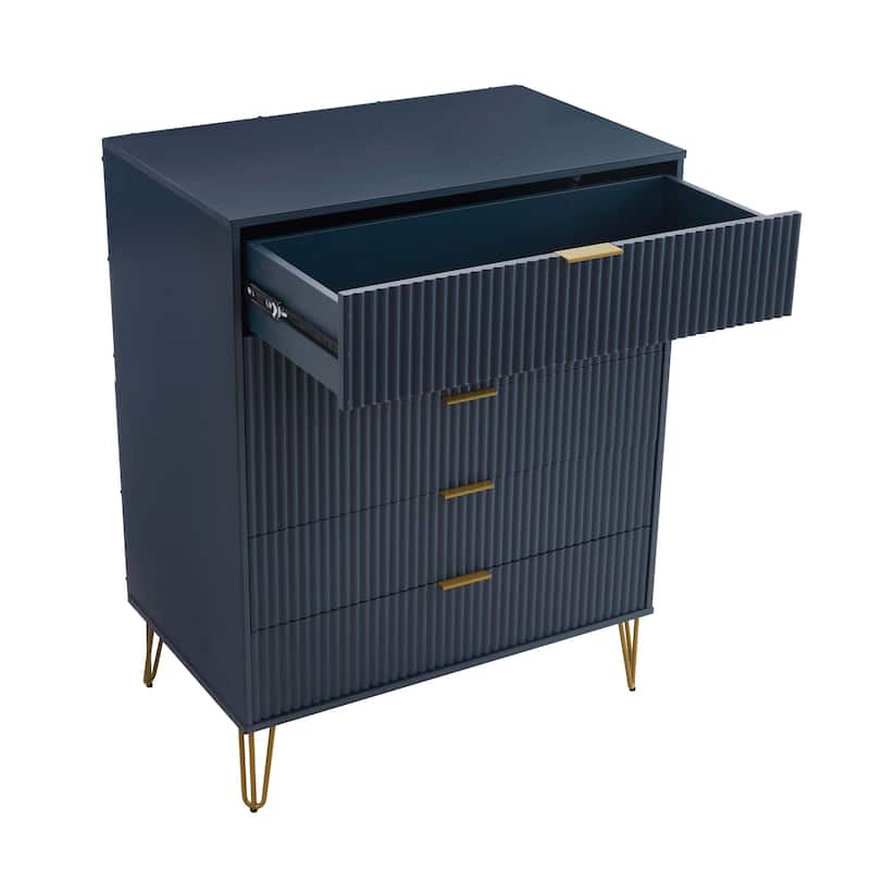 Manhattan Comfort Dumbo Modern 5-Drawer Tall Dresser.