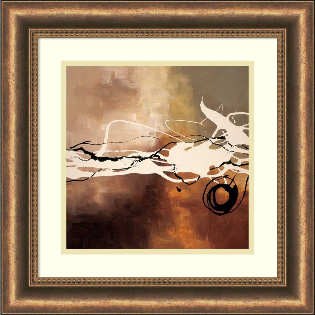 Framed Art Print 'Copper Melody II' by Laurie Maitland 19 x 19-inch
