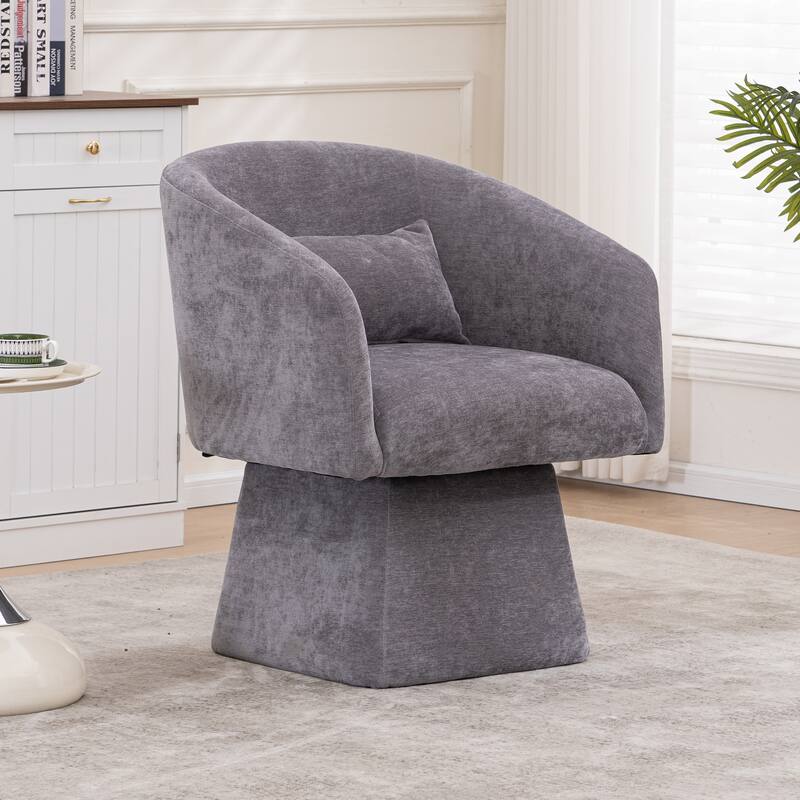 Lounge chair with swivel - Grey