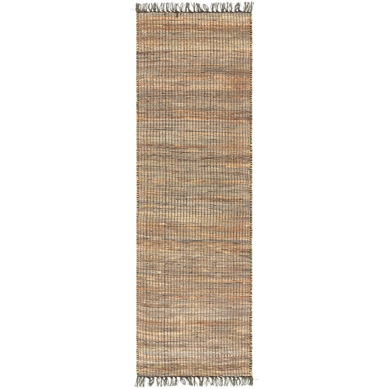 Livabliss Casual Alex Tribal Area Rug - 2'6" x 8' - Khaki/Black