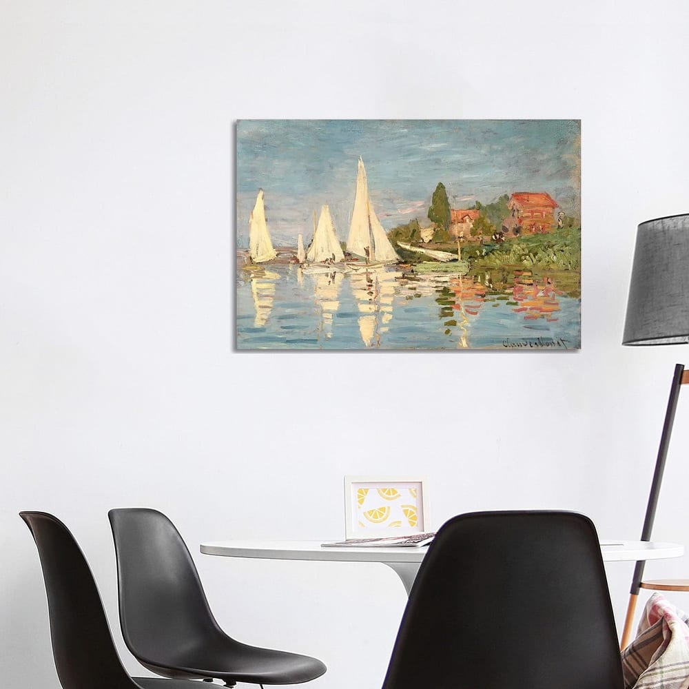 iCanvas "Regatta at Argenteuil, c.1872" by Claude Monet Canvas Print