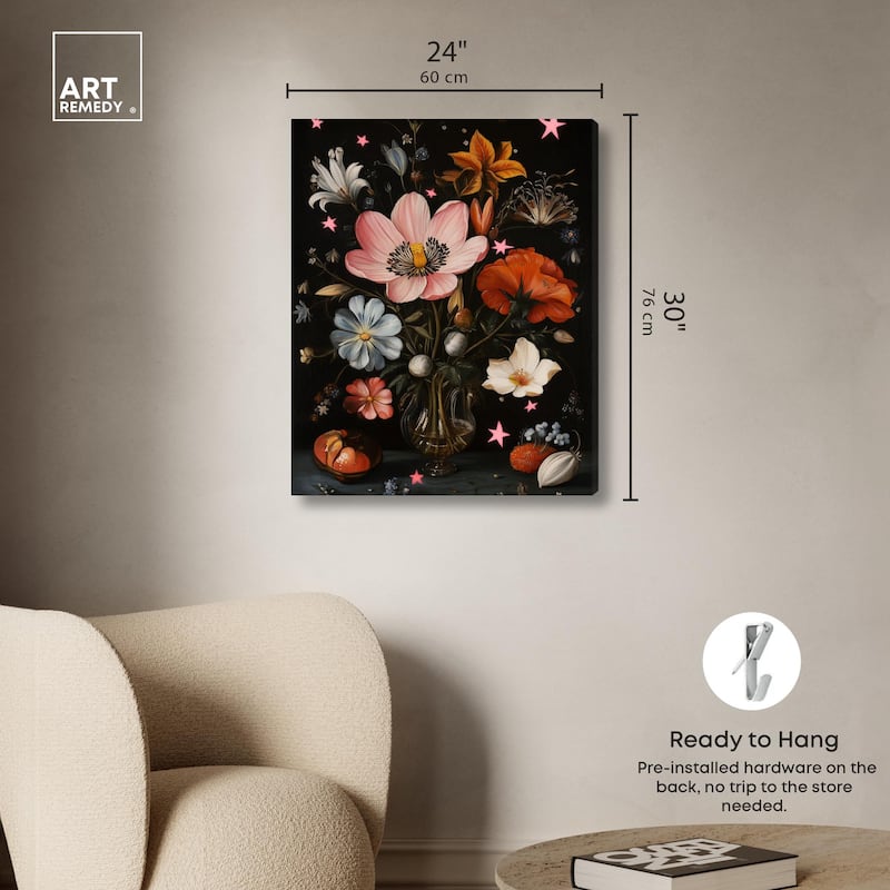 TANY's Floral Universe II Canvas by Art Remedy, Gallery Wrapped