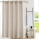 preview thumbnail 22 of 39, No Hooks Linen Textured Geometric Tassels Shower Curtain with Snap-in Liner