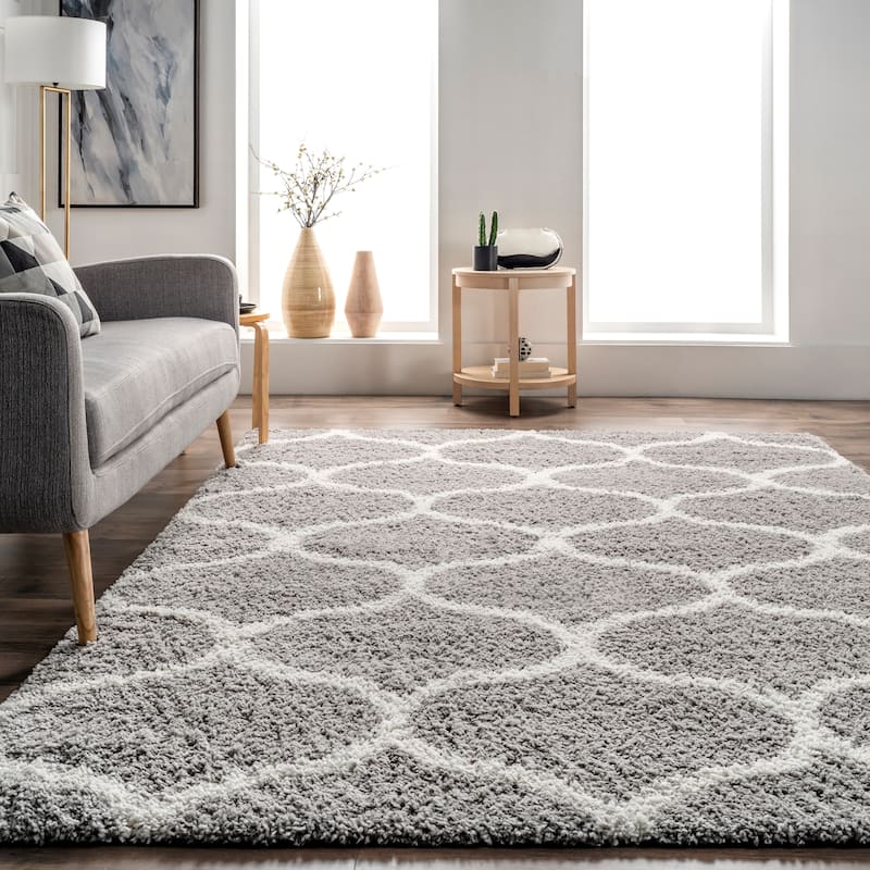 Nuloom Malika Soft & Cozy Trellis Shag Area Rug