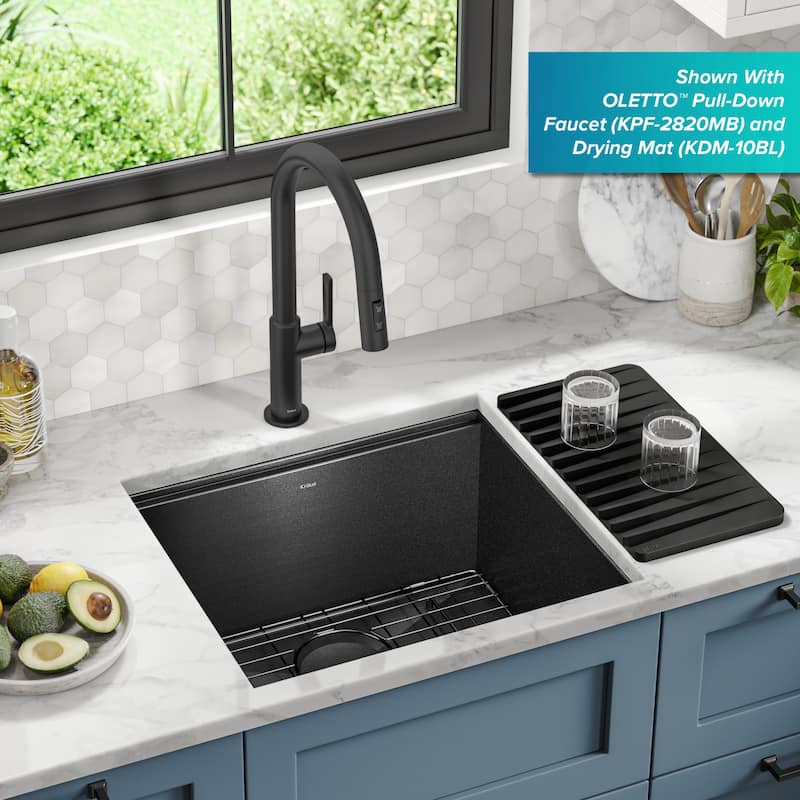 KRAUS Kore Workstation Undermount Stainless Steel Kitchen Sink