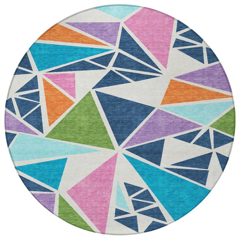 HomeRoots Geometric Transitional Rectangle Outdoor Rug