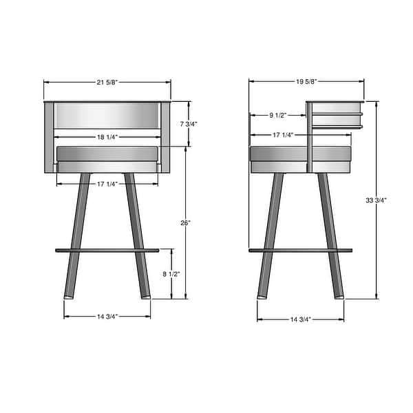 Amisco Browser Swivel Counter Stool