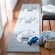 preview thumbnail 2 of 24, SAFAVIEH Carousel Kids Basimah Stripe Dog Rug 2' x 8' Runner - Ivory/Blue