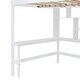 preview thumbnail 15 of 51, Full size Loft Bed with Bookshelf,Drawers,Desk,and Wardrobe