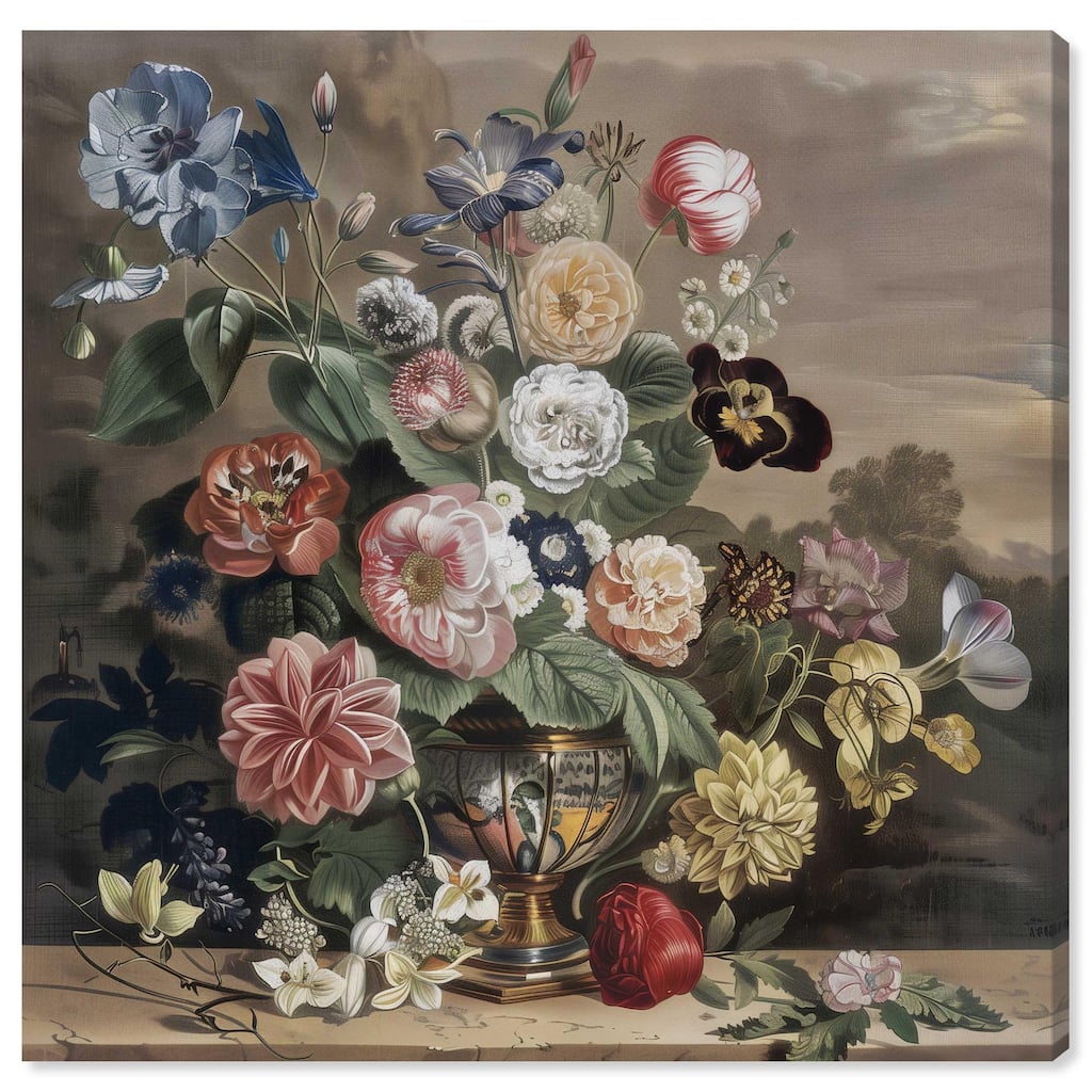 Classical Dream Vase II Canvas by Art Remedy, Gallery Wrapped