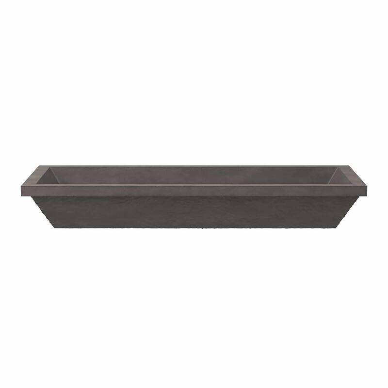 Native Trails NSL3715 NativeStone 37" Rectangular Concrete Undermount