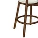 preview thumbnail 24 of 24, Christopher Knight Home - Ashley Contemporary Upholstered Round Cushion Bar Stools with Rubberwood Frame, Set of 2
