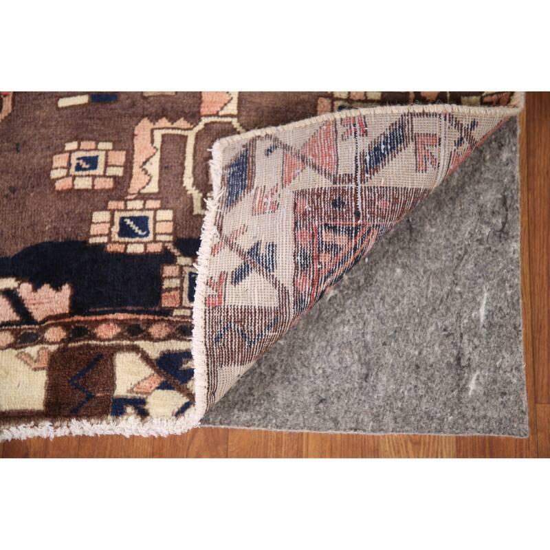 Hand Knotted Oriental 100% Wool Carpet Traditional Tribal Coral Bakhtiari Area Rug - 10' 6'' X 6' 6''