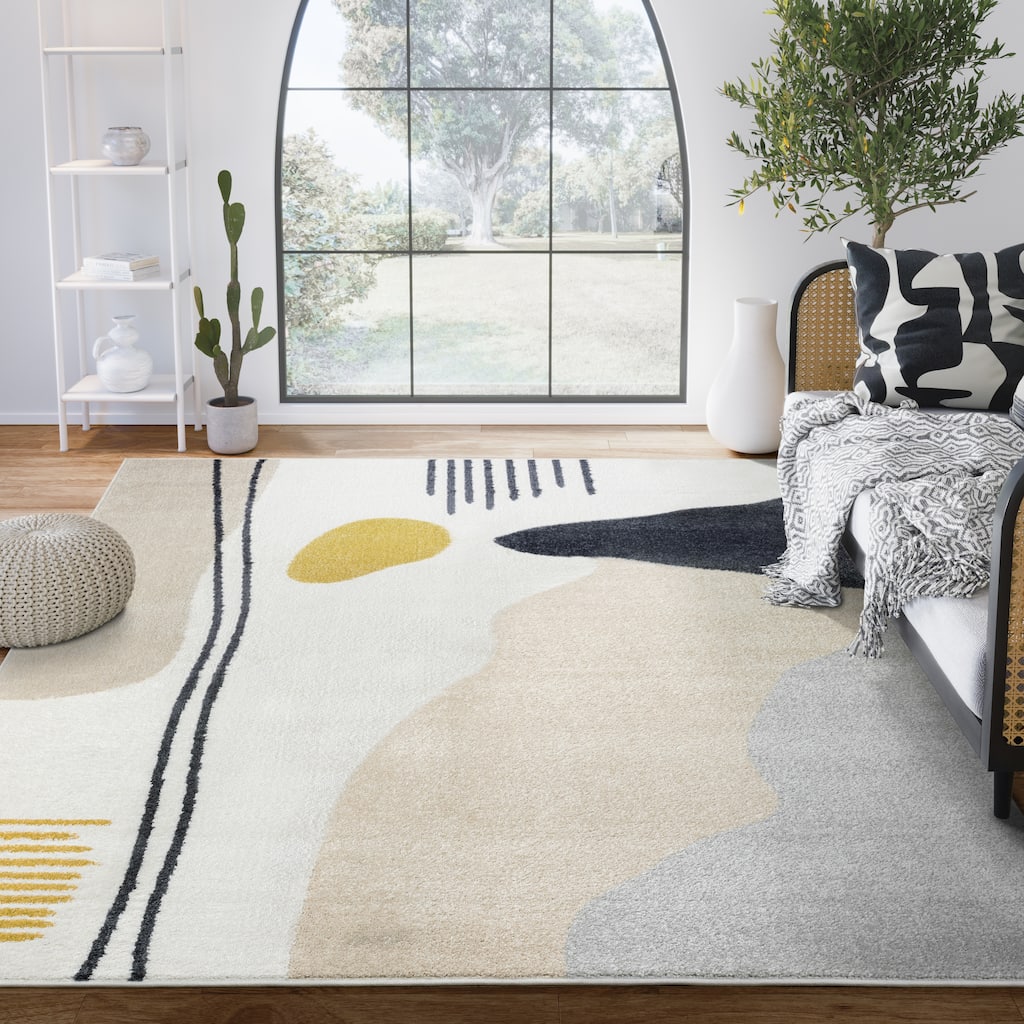 Abani Rugs Deco DEC180A Modern Abstract Area Rug