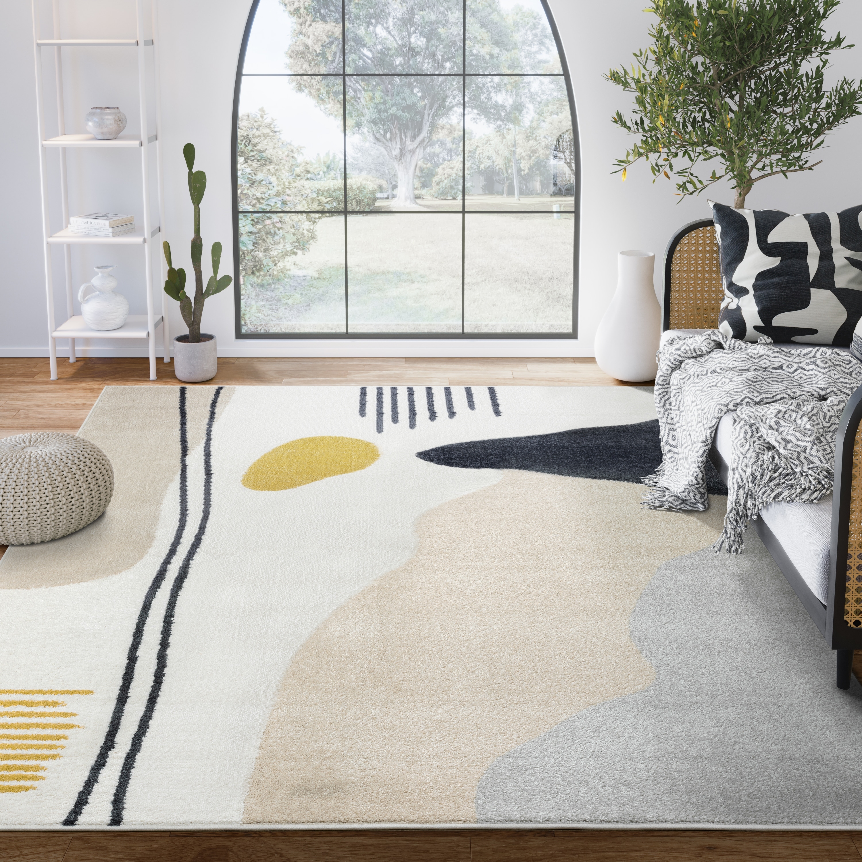 Abani Rugs Deco DEC180A Modern Abstract Area Rug
