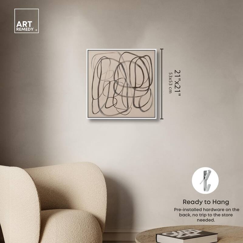 Unbroken Line II Canvas by Art Remedy