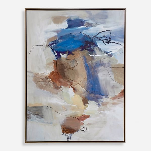 slide 2 of 6, Uttermost Subtle Nuances Framed Abstract Art