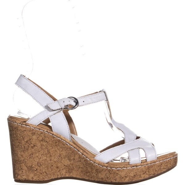 born white wedge sandals