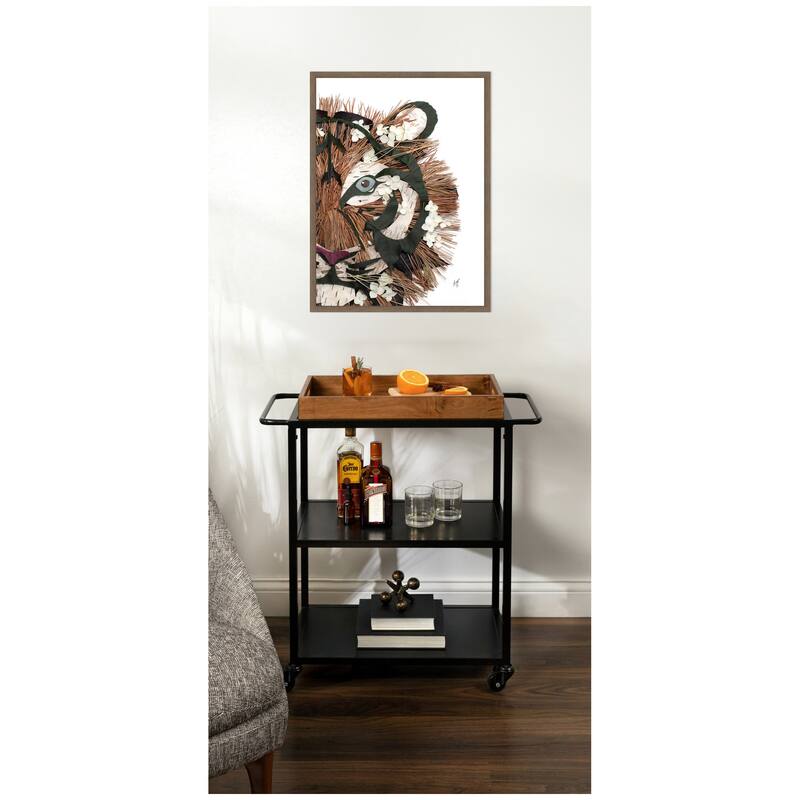 Kate and Laurel Tiger by Madeline Jeppesen Framed Canvas Wall Art Print