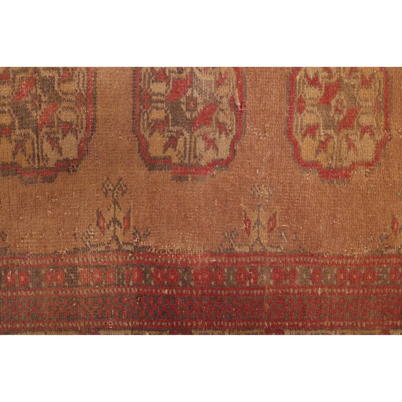 ECARPETGALLERY Hand-knotted Antalya Vintage Brown Wool Rug - 2'6 x 8'2
