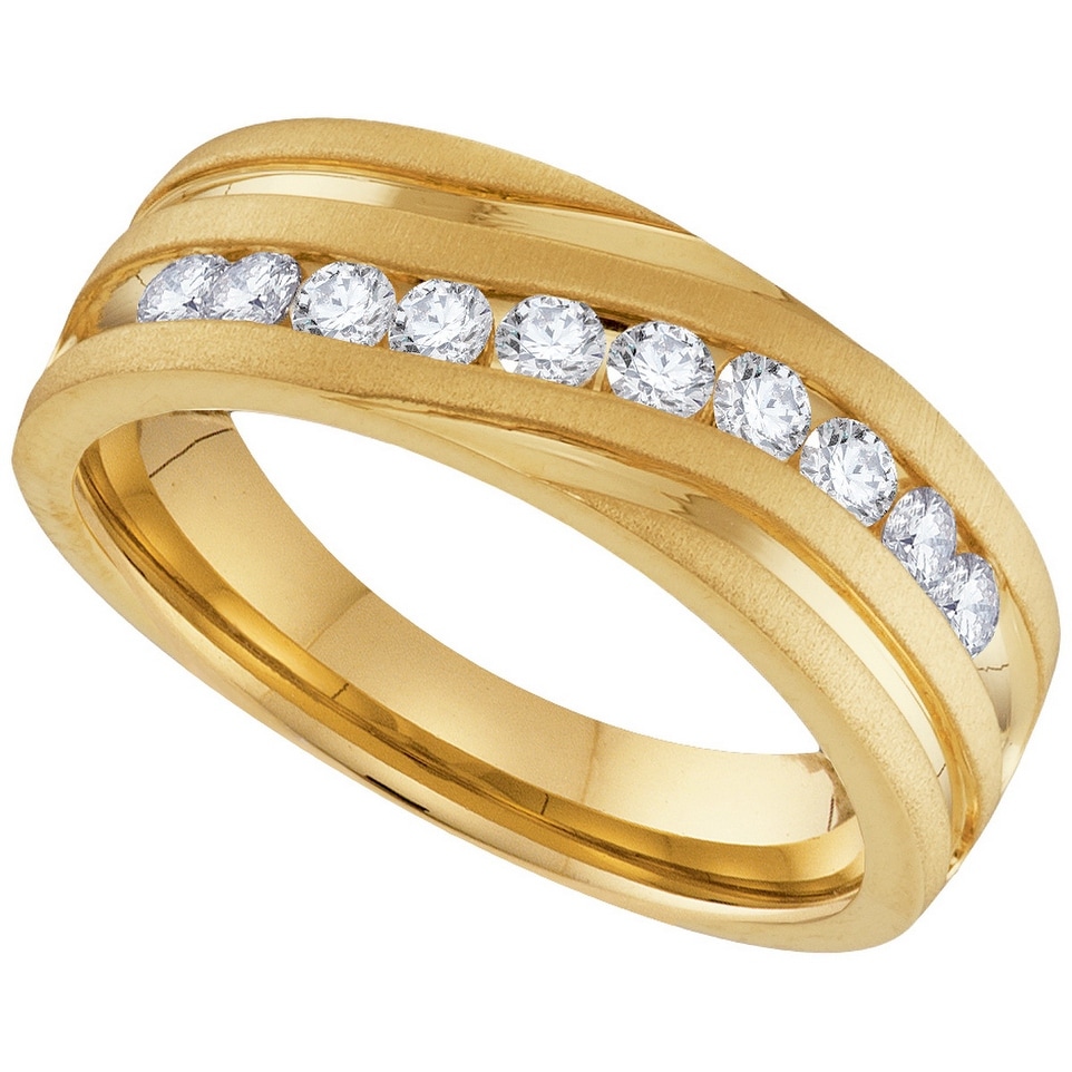 10k Yellow Gold 5mm Standard Comfort Fit Mens Womens Wedding Anniversary Band