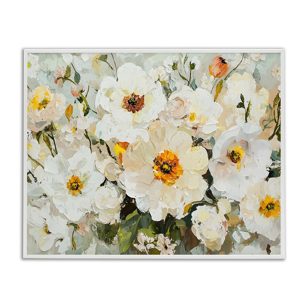 Stupell Porcelain Flowers Bundle Framed Giclee Art Design By Franklyn Gregory