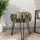 preview thumbnail 3 of 80, Greenage Reclaimed Wood End Table Living Room Night Stand Use 18" x 18" x 23.5" Heigh - Big Drum Round