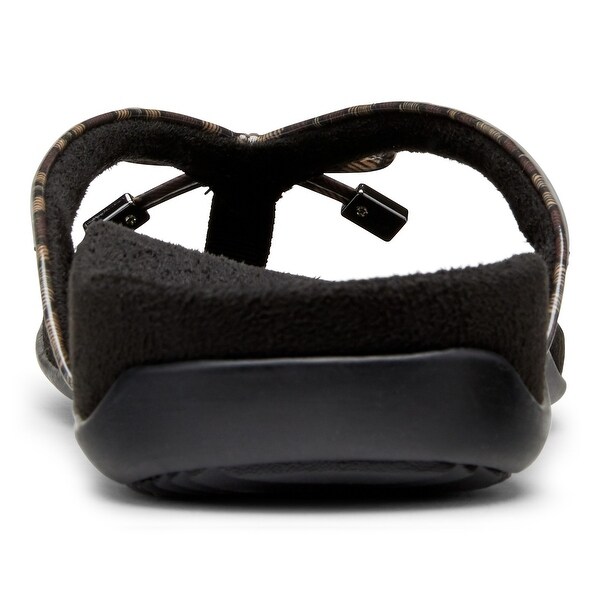 vionic bella toe post sandal black