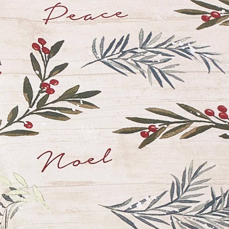 Porch & Den Pembrooke Weathered Holiday Tree Trimmings Tablecloth