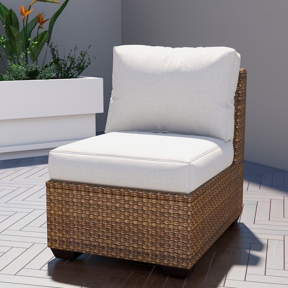Modern 24" Outdoor Deep Seat Cushions Set, Outdoor Cushions for Chairs - 23" W x 24.5" D