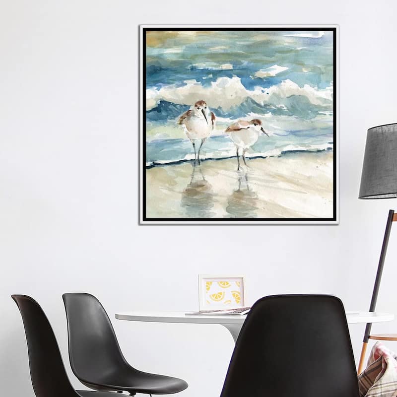 iCanvas "Beach Birds" by Carol Robinson Framed Canvas Print