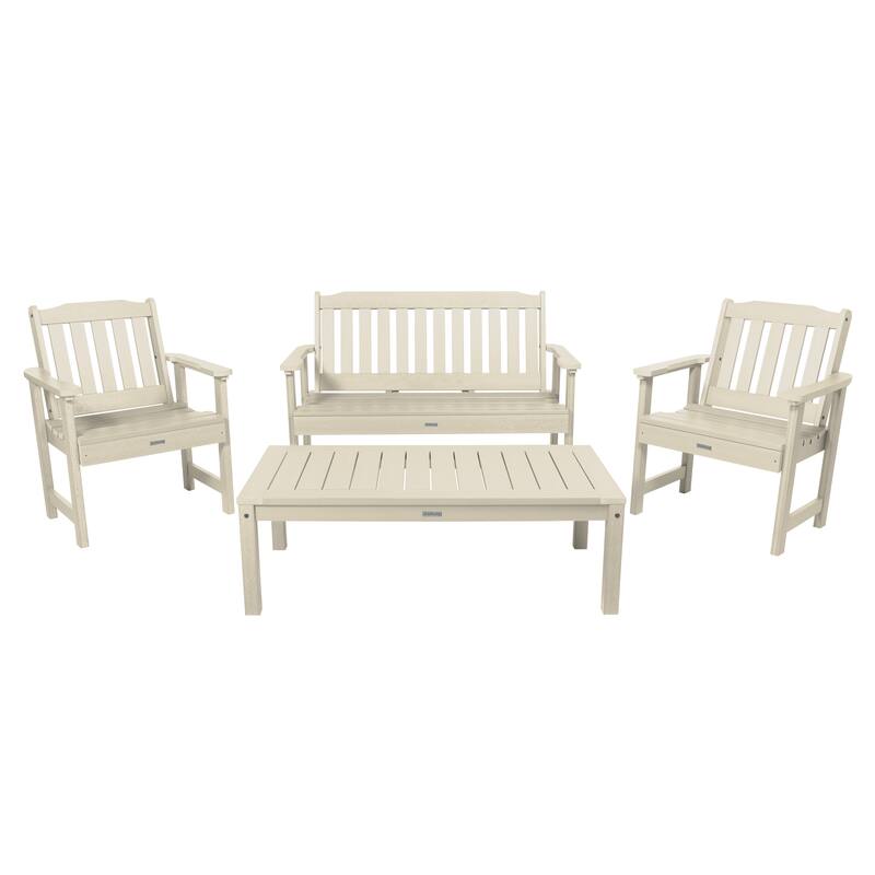 HIGHWOOD Lehigh 4-Piece Conversation Set - Whitewash