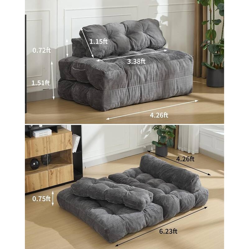 Convertible Sofa Bed, with Pillow