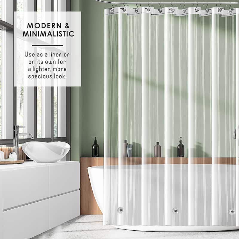 Empyrean Heavy Duty 5G Thick Scum Resistant Shower Curtain Liner