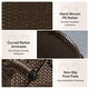 preview thumbnail 17 of 18, Outdoor Rattan Loveseat – Traditional 2‑Seater Patio Chair 5.5″ Olefin Cushions