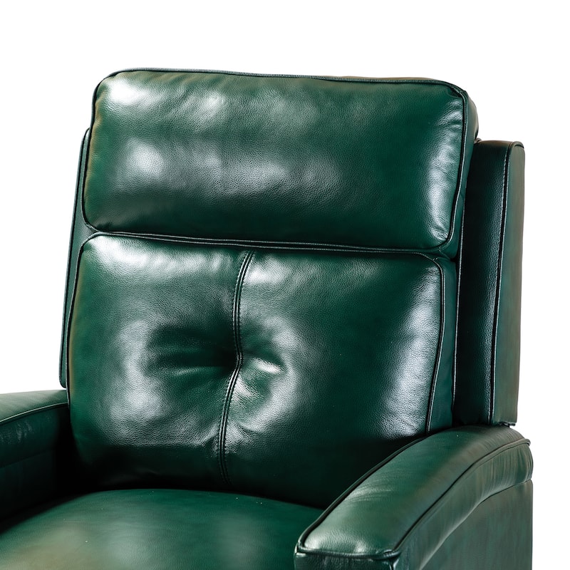 Gaspar Mid-Century Modern Pushback Recliner with Nailhead Trim by HULALA HOME