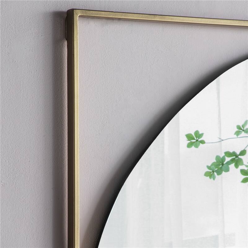 Metal Frame Contemporary Design Mirror for Bathroom