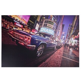 Shop Led Lighted Nyc Times Square With Classic Chevrolet Car