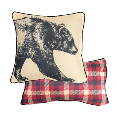 Donna Sharp Forest Point Polyester 2PC Decor Pillow Set